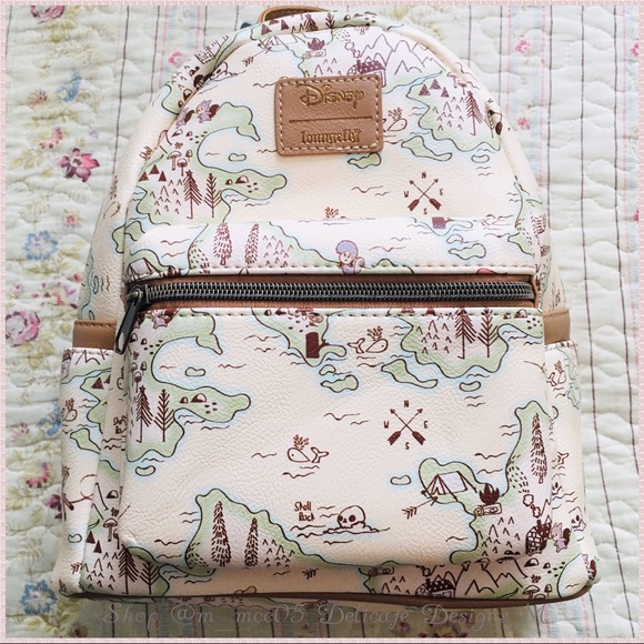 🚨Loungefly Peter Pan Neverland Map Backpack - Picture 3 of 8